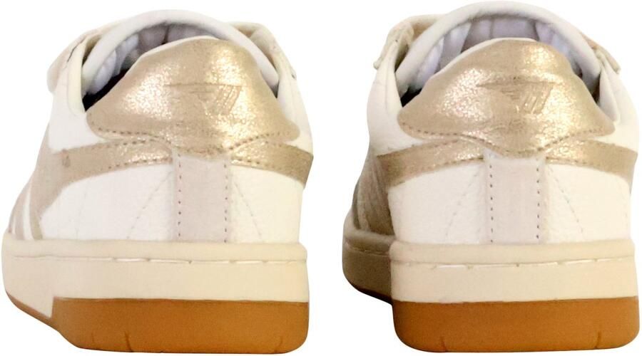 Gola Falcon Mirror leren sneakers wit goud - Foto 3