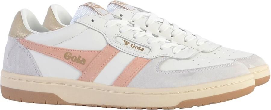 Gola Plat leren Hawk sportschoenen