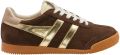 Gola Schoenen dames Elan Glitz - Donkerbruin/Goud