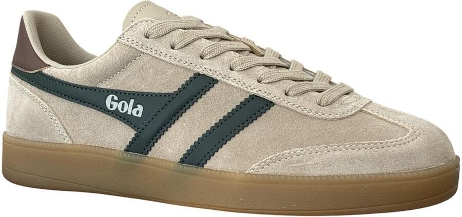 Gola Viper leren suède sneakers beige donkergroen - Foto 4