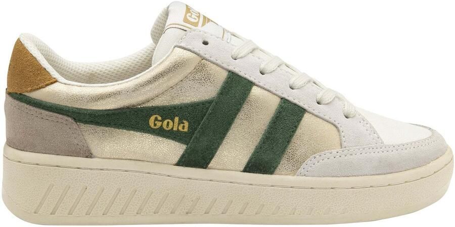 Gola Superslam blaze leren sneakers goud groen