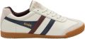 Gola Harrier Leer Herensneaker Off-White-Navy-Burgundy - Grijs