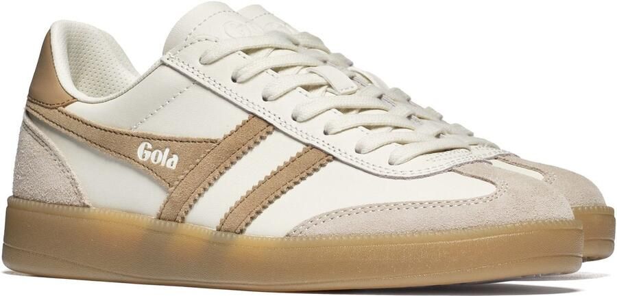 Gola Viper Leather Off White Caramel Lederen Sneaker - Foto 2