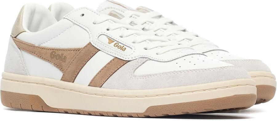 Gola CLB336 Hawk Trainer White Gold Sportieve Retro Sneaker