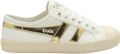 Gola Suède damesschoenen Coaster - Gebroken/Beige/Goud