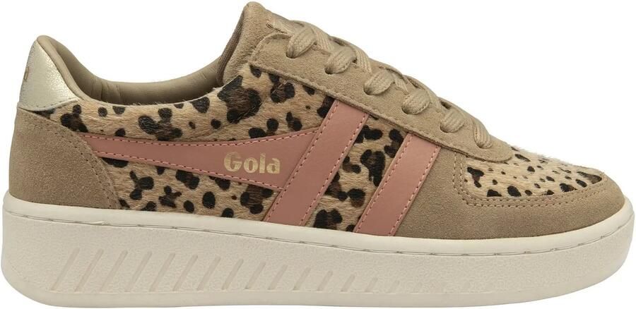 Gola Sneakers laag 'Grandslam Savanna' bruin brokaat lichtbruin perzik
