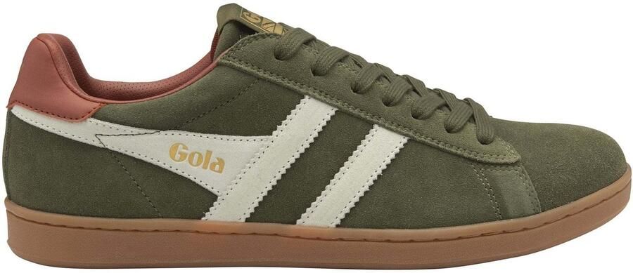 Gola Equipe II Suede Sneakers olijfgroen bruin