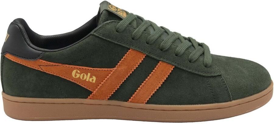 Gola Equipe II Suede Sneakers bruin olijfgroen