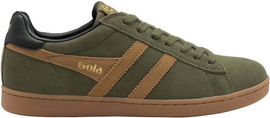Gola Equipe II Suede Sneakers olijfgroen bruin - Foto 2