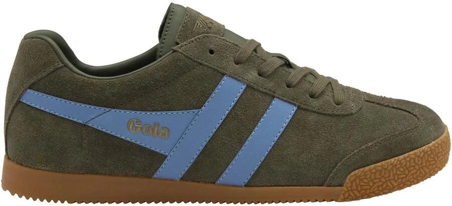 Gola Harrier Suede Sneakers bruin olijfgroen