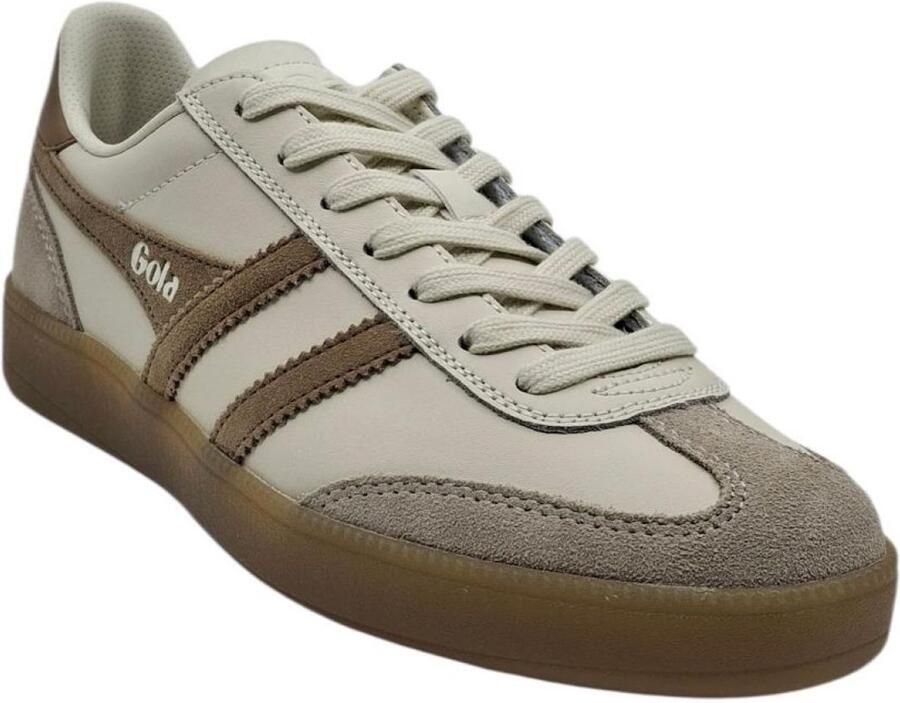 Gola Viper Leather Off White Caramel Lederen Sneaker