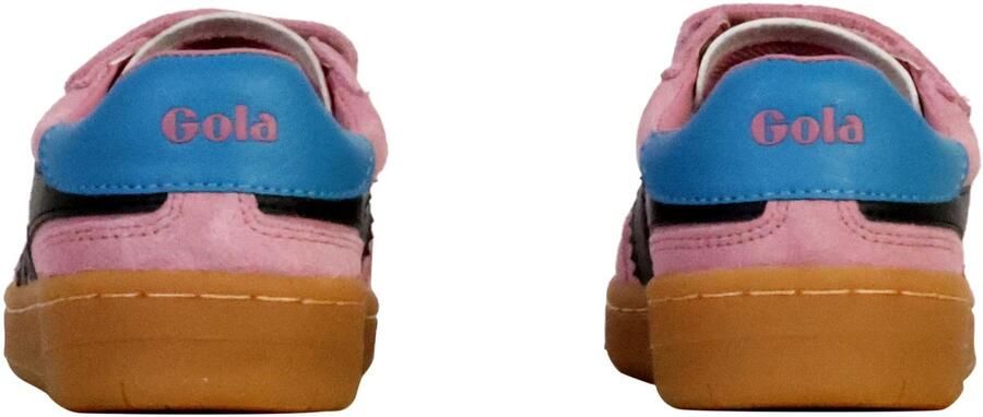 Gola Viper Strap suède sneakers lichtroze - Foto 4