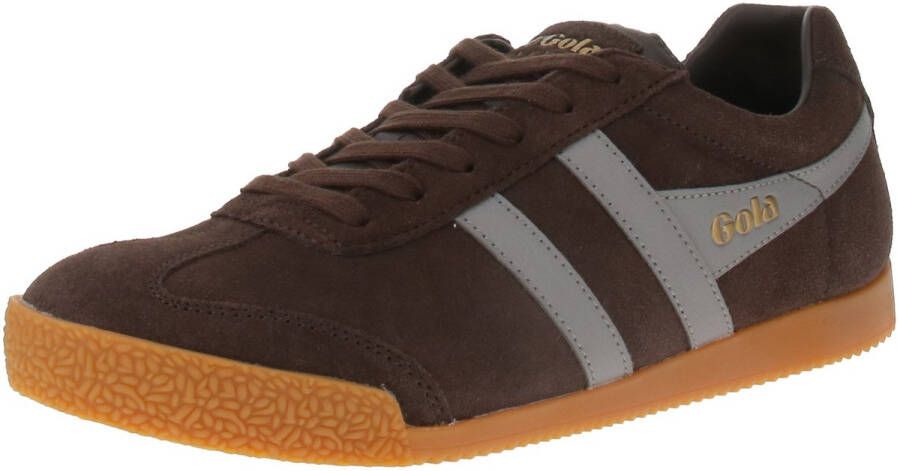 Gola Harrier Suede Heren Sneaker Mokka-Cement