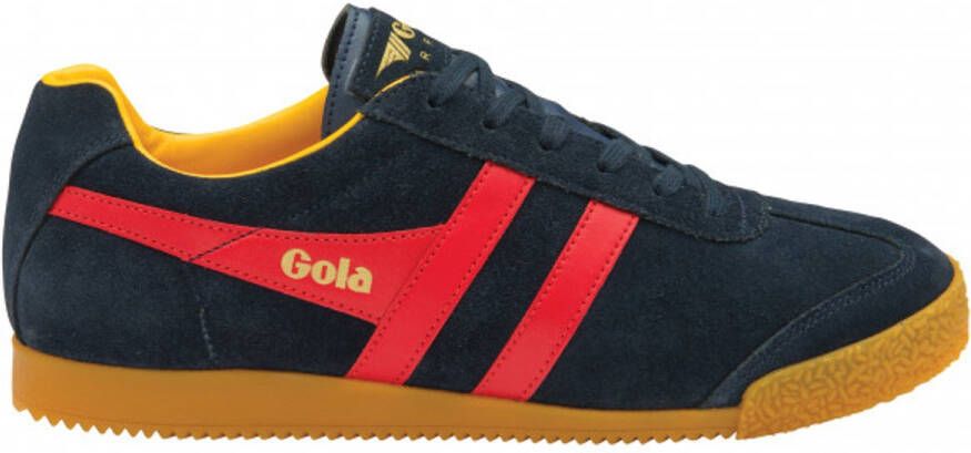 Gola Harrier Suede Sneakers Navy Red Sun