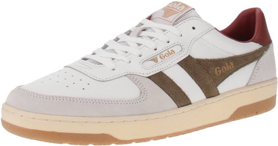 Gola Hawk Herensneaker Wit-Khaki-Roest