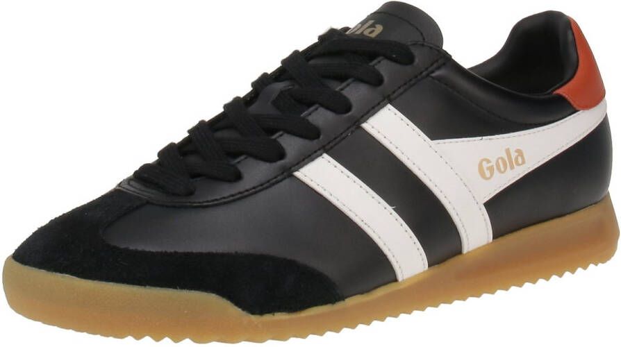 Gola Torpedo Leather Heren Sneaker Zwart-O.Wht-M.Oranje