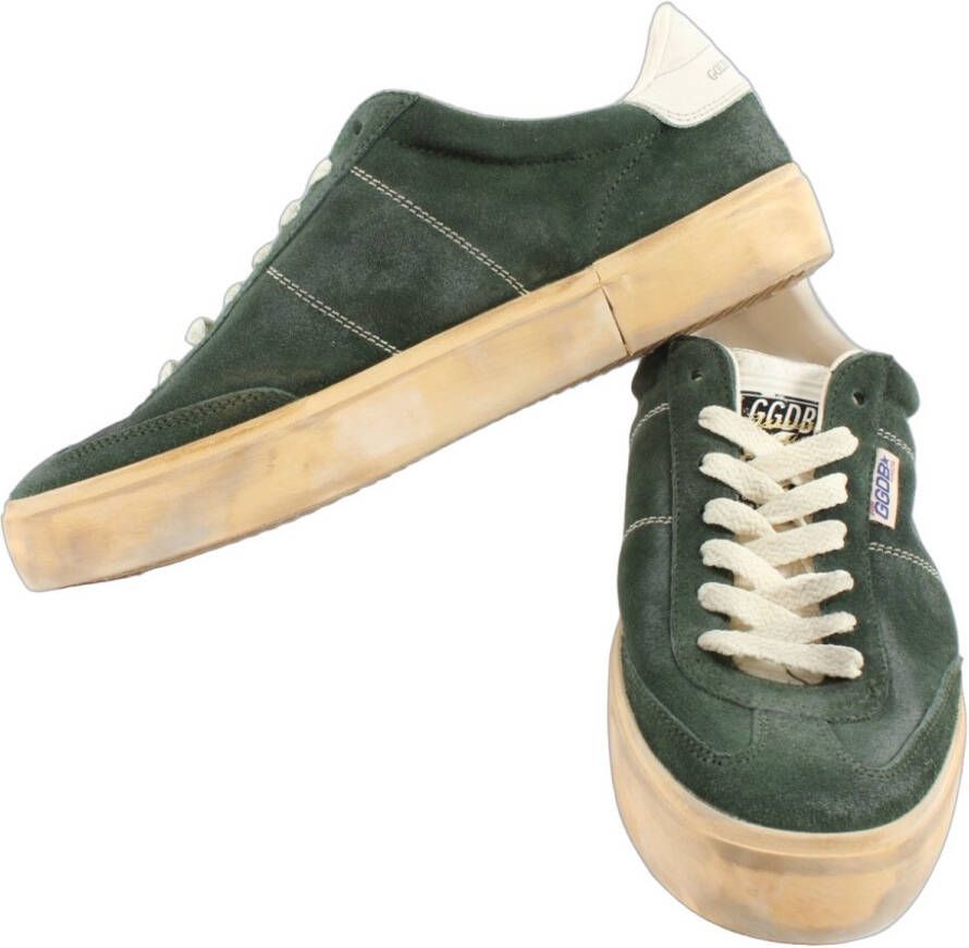 Golden Goose Groene Leren Sneakers Soul Star Green Heren