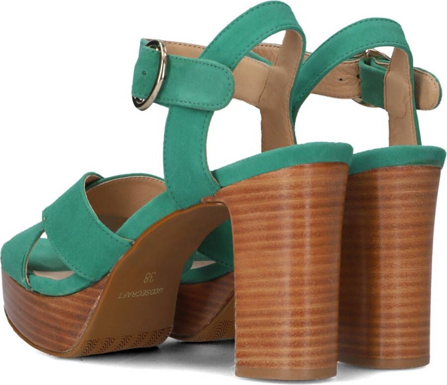 Goosecraft Groene Suède Kruisband Sandalen Green Dames - Foto 2