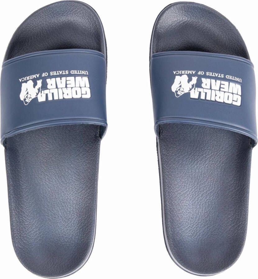 Gorilla Wear Pasco Badslippers Marineblauw