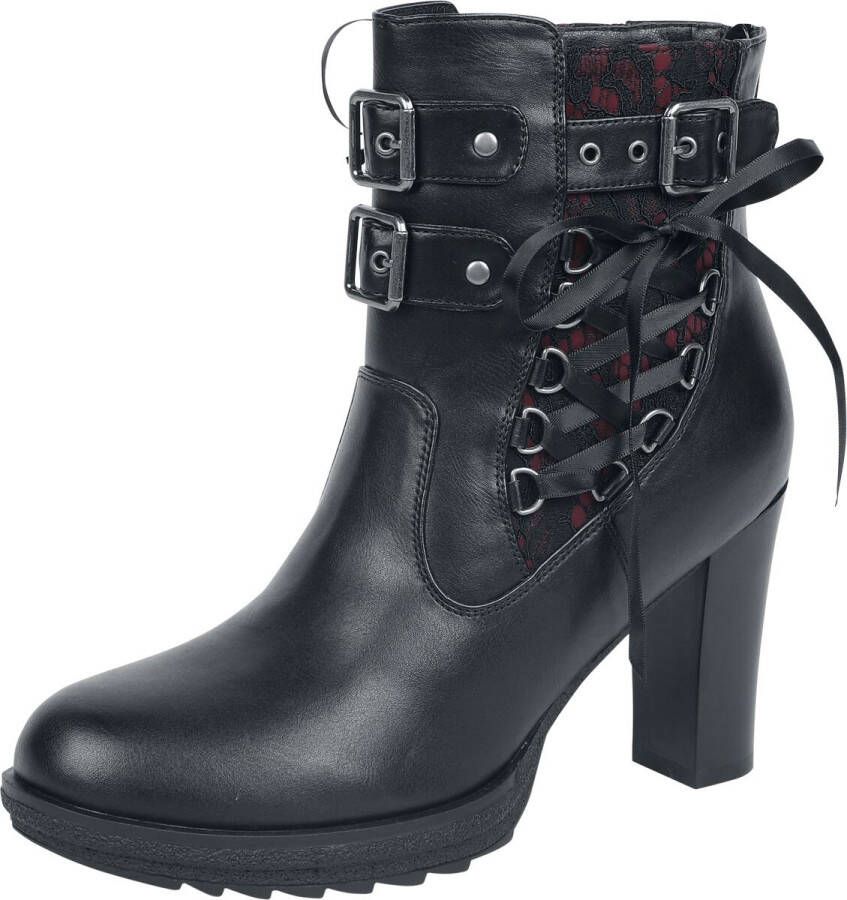 Gothicana Zwarte hoge hakken met strik Dames