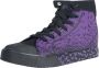 Gothicana Paars-zwarte sneakers met print Vrouwen - Thumbnail 1