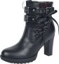 Gothicana Zwarte hoge hakken met strik Dames - Thumbnail 2