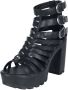 Gothicana Zwarte kokerrok met neon details Vrouwen - Thumbnail 1