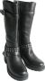 Gothicana zwarte laarzen met gespen en platte studs Vrouwen - Thumbnail 1