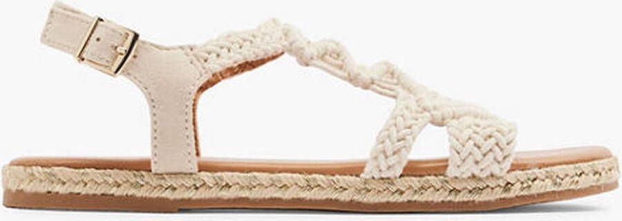 Graceland Beige sandaal touw