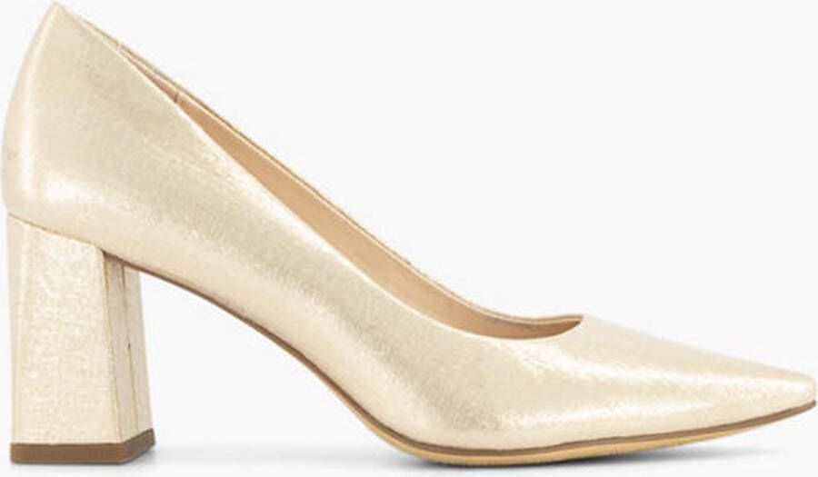 Graceland Gouden pump blokhak