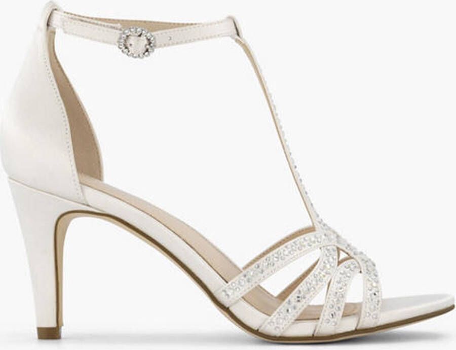 Graceland sandalettes met siersteentjes wit