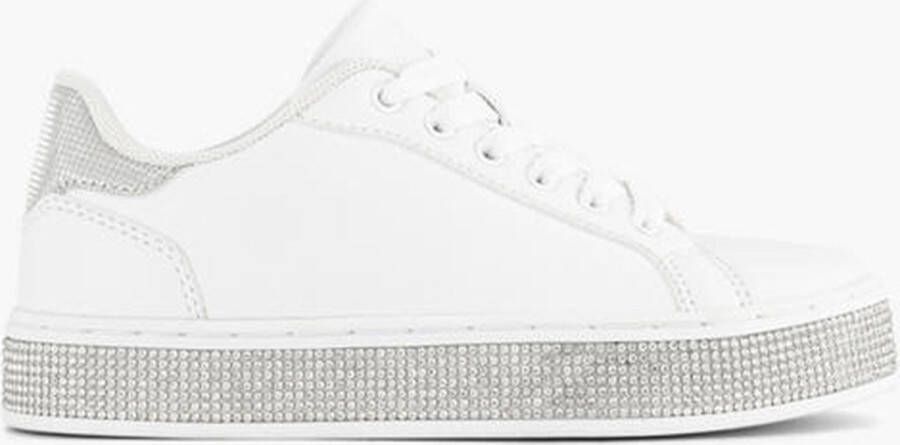 Graceland sneakers met strass wit