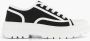 Graceland Zwarte canvas chunky sneaker - Thumbnail 1