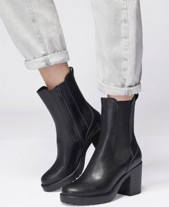 Graceland Zwarte chelsea boot hak