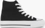 Graceland Zwarte hoge canvas sneaker - Thumbnail 1