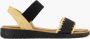Graceland sandalen zwart beige - Thumbnail 2