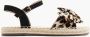 Graceland sandalen met panterprint zwart - Thumbnail 2