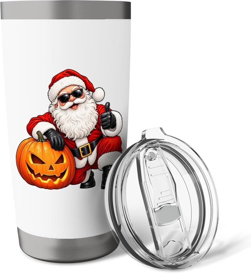 Grappige Jack O Lantern Halloween Kerst Thermobeker