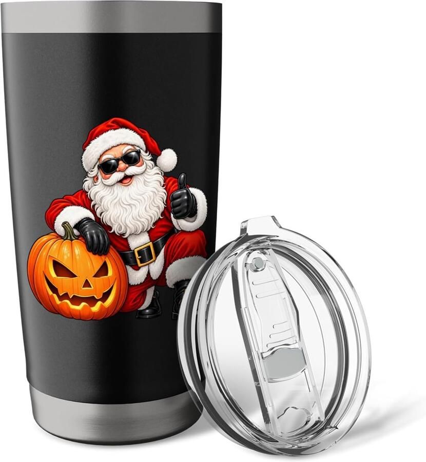 Grappige Jack O Lantern Halloween Kerst Thermobeker