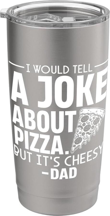 Grappige pizzathermosbeker