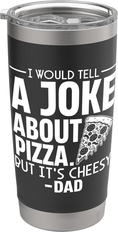 Grappige pizzathermosbeker