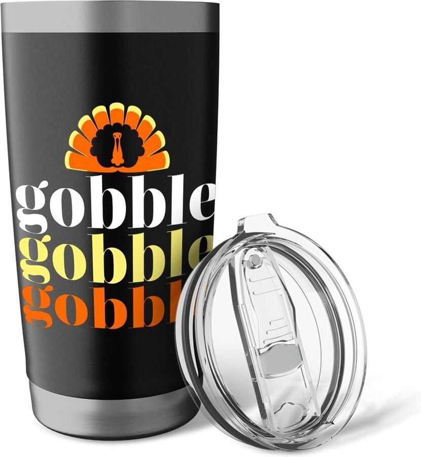 Grappige Thanksgiving-opdruk Thermobeker