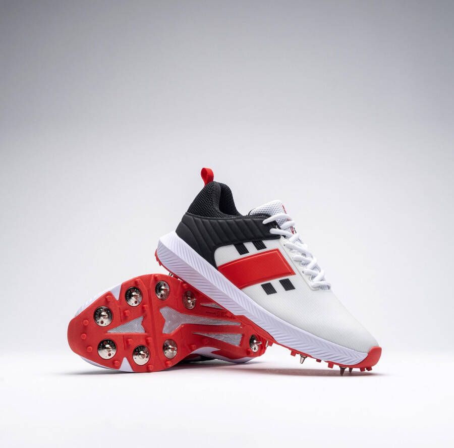 Gray-Nicolls Cricket SHOE PLAYERS 3.0 SPIKE 10 Sz 10 White Black Red