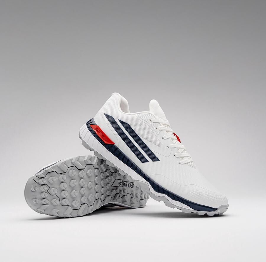 Gray-Nicolls cricket schoenen Revo Pro 3.0 wit navy