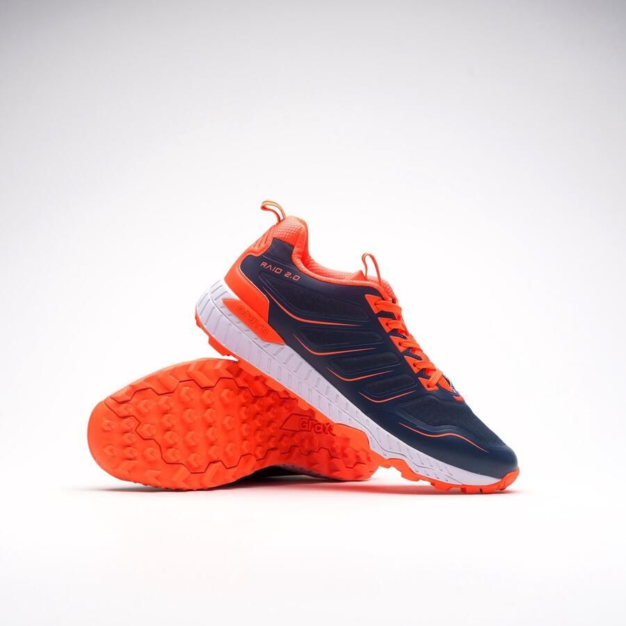 Grays kinderschoen sportschoen Raid 2.0 navy oranje