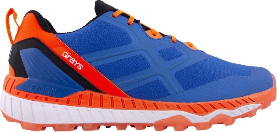 Grays Raid Sportschoenen Hockey Blue Orange