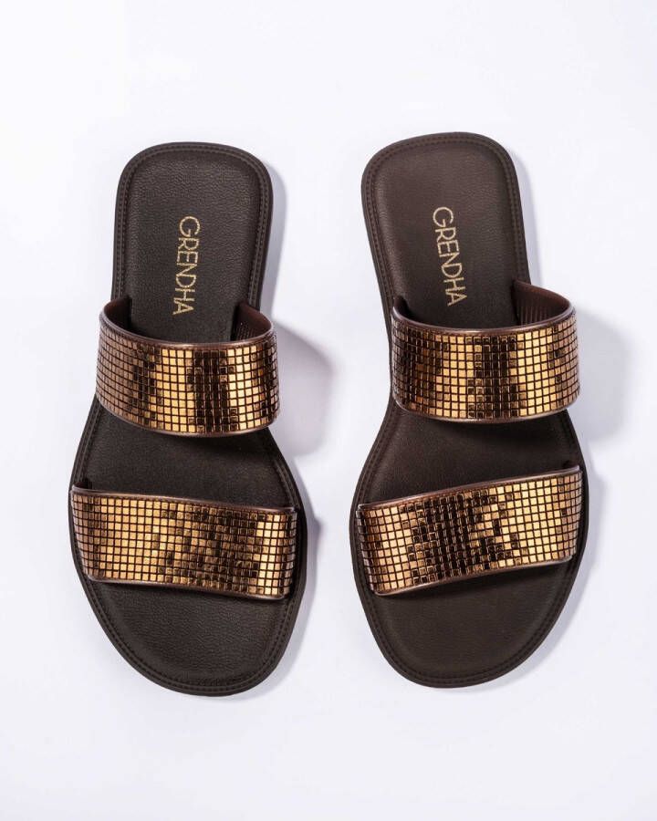 Grendha Buriti Icone Slippers Dames Brown