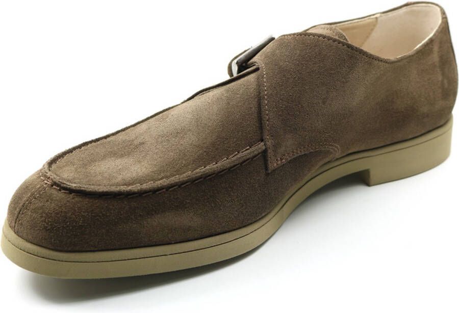 Greve Stijlvolle Suède Schoen voor Mannen Brown Heren - Foto 3