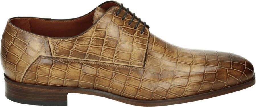 Greve 4976.07 Volwassenen Heren veterschoenNette herenschoenen Cognac