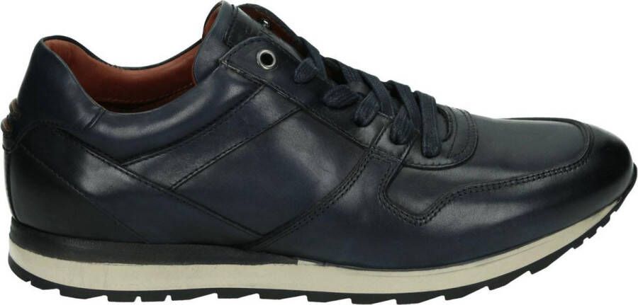 Greve Fury 7243 Lage sneakers Leren Sneaker Heren Blauw